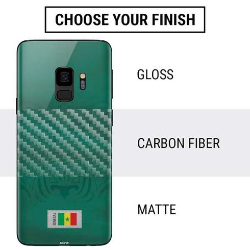 Senegal Soccer Flag Galaxy S9 Skin